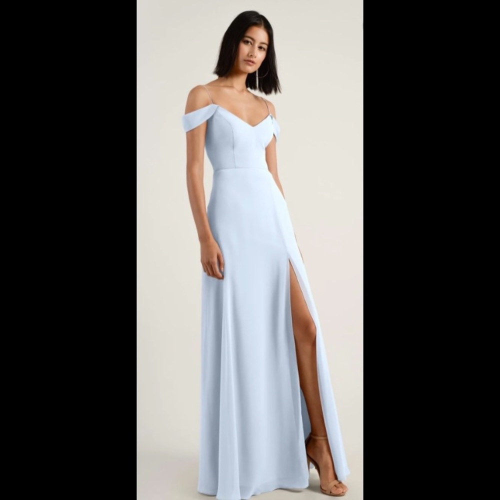 NWT Jenny Yoo Priya Dress in Whisper Blue Size 4
